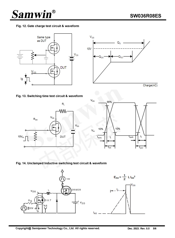 Samwin SW036R08ES N-channel Enhanced mode TO-220FB MOSFET