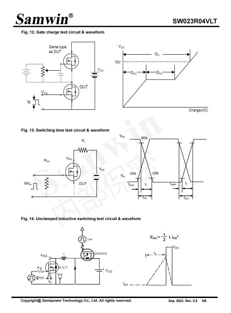 Samwin SW023R04VLT N-channel Enhanced mode TO-220FB/TO-263 MOSFET