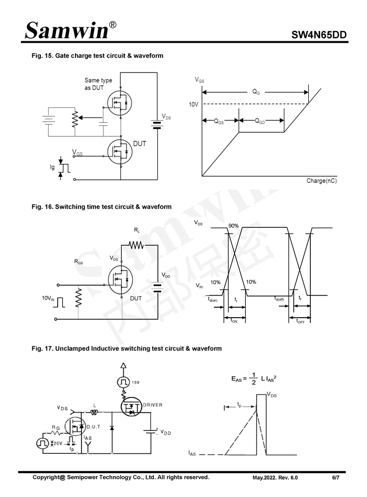 Samwin SW4N65DD N-channel Enhanced mode TO-251N/TO-251N-S2/TO-220F/TO-220SF/TO-252/TO-220FTN MOSFET