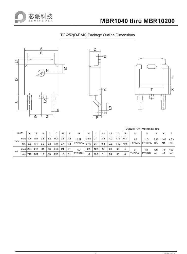 Samwin MBR1040 THRU MBR10200