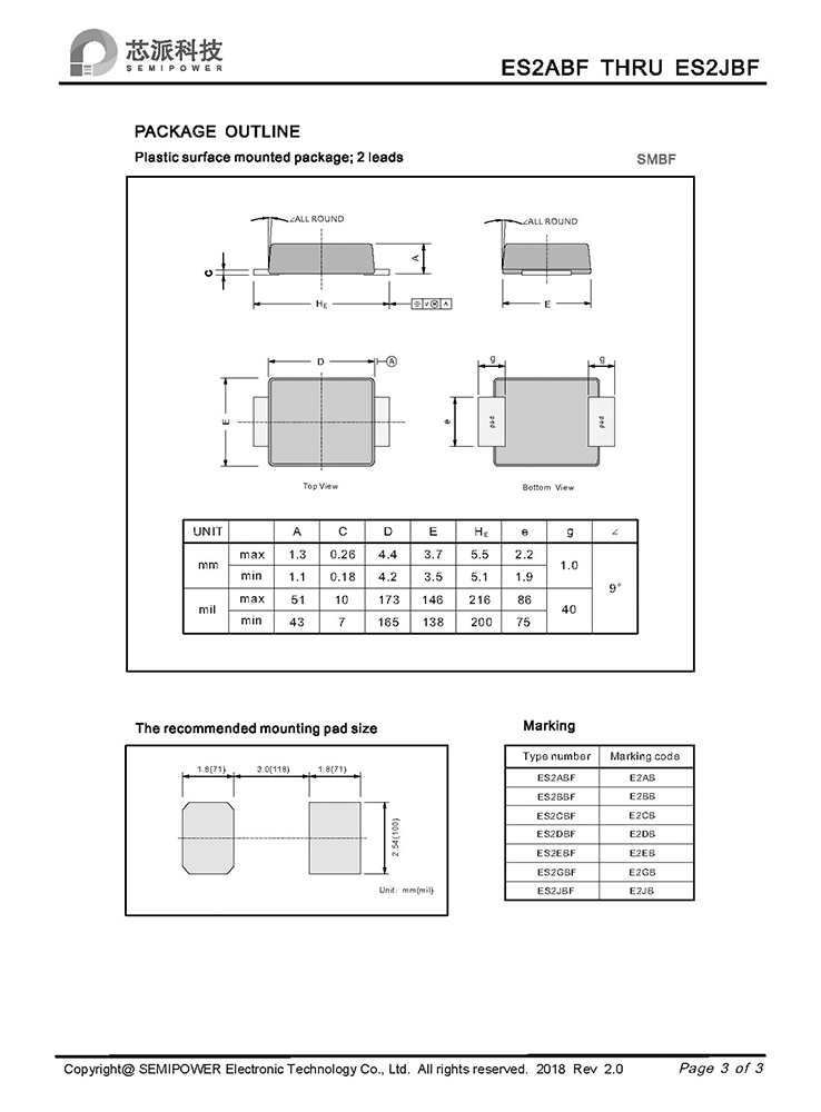 Samwin ES2ABF THRU ES2JBF