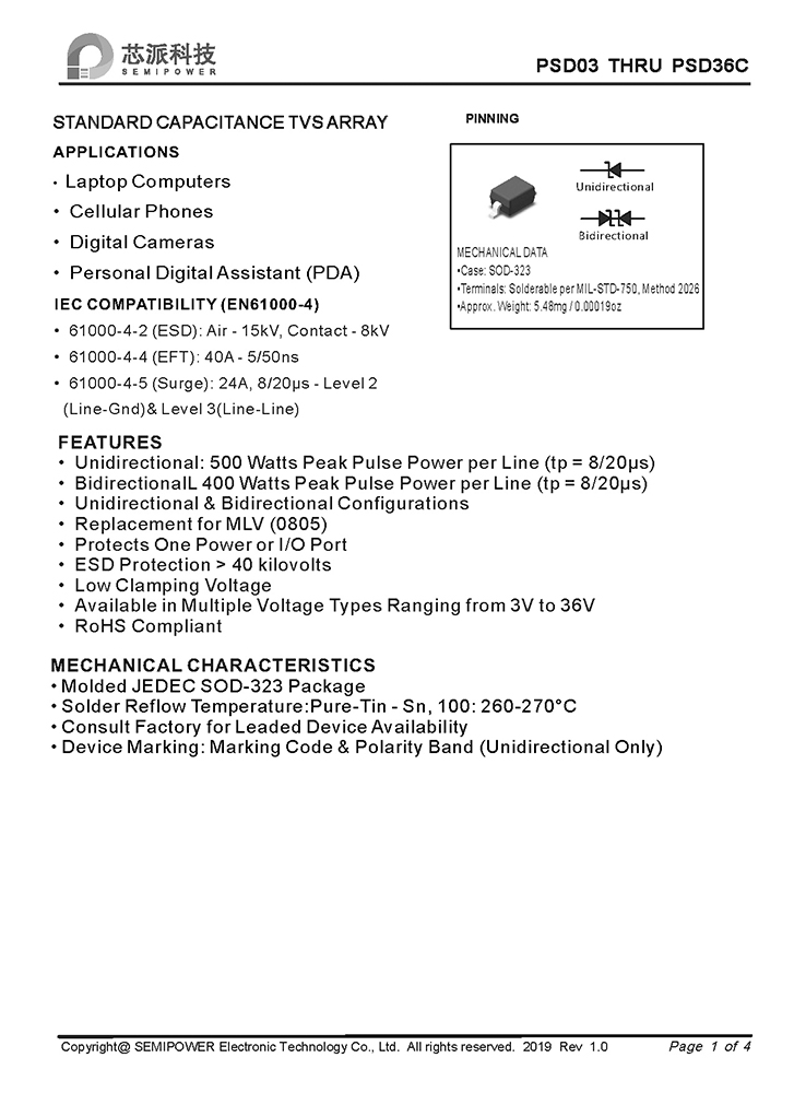 Samwin PSD03 THRU PSD36C