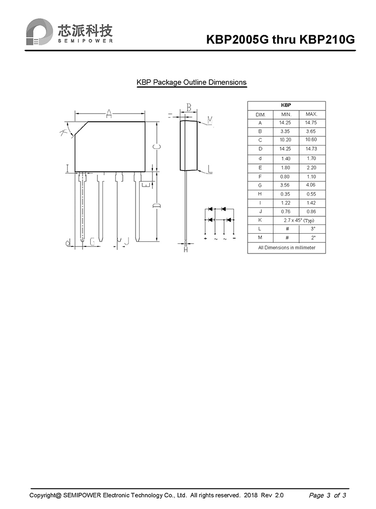 Samwin KBP2005G THRU KBP210G